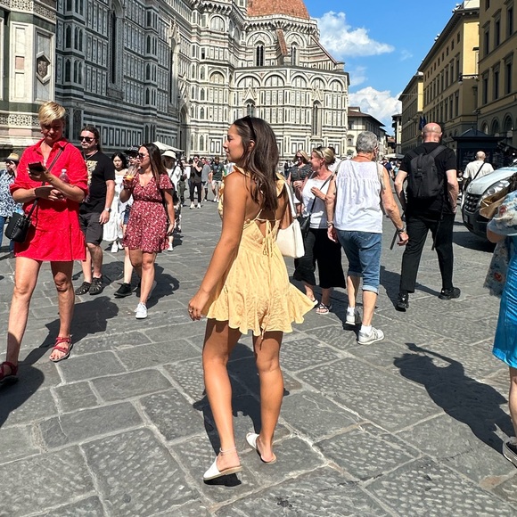 Yellow Ruffled Sundress - Picture 2 of 3